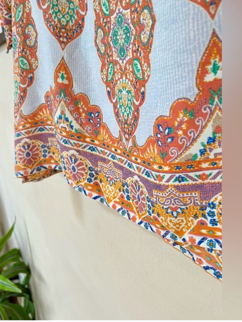 Cynthia Rowley Boho Tunic Top - 1X - Picture 4 of 6